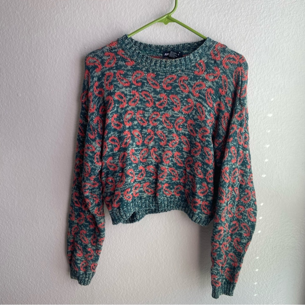Vintage Anne Klein Cropped Knit Sweater